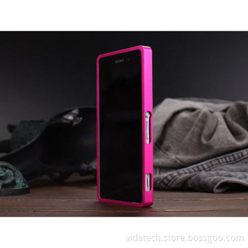 Ultra-thin Aluminum Metal Bumper Frame Cover Hard Case for Sony Xperia Z2 L50W, Factory